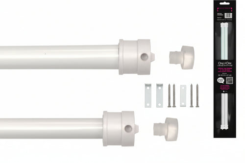 Coppia Astine Universali Brevettate Only One Bianche- - Cm.37-63 In Blister - 10 Blister