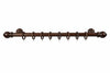 Bastone In Legno Con Accessori Ø Mm.23 Noce Cm.120