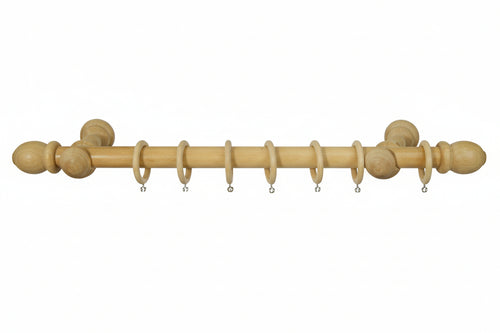 Bastone In Legno Con Accessori Ø Mm.23 Naturale Cm.200