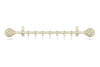 Bastone In Legno Con Accessori Ø Mm.23 Bianco Cm.120