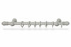 Bastone In Legno Con Accessori Ø Mm.23 Bianco Cm.160