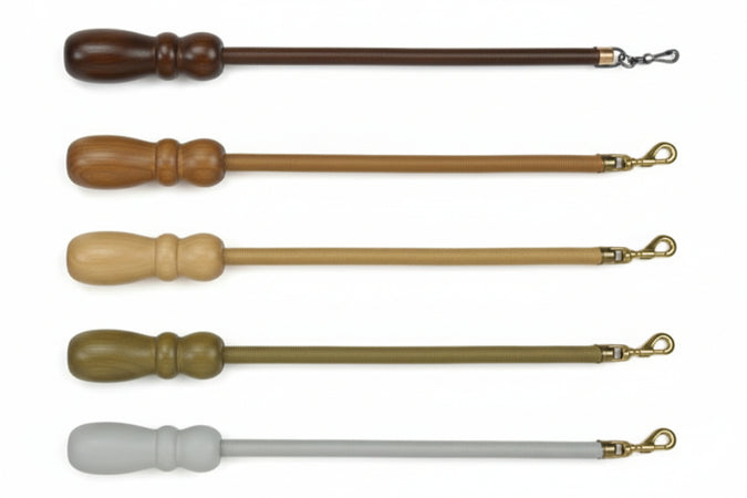 Frusta In Legno- - Cm.125 - Bianco - 1 Blister