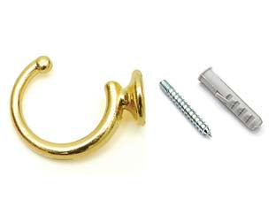 Ganci Raccoglitenda A Filo Grandi Oro- - Mm.40 - 30 Pezzi