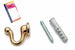 Ganci Raccoglitenda Medi Oro In Blister- - Mm.30, In Bl.2 Pz. - 6 Blister