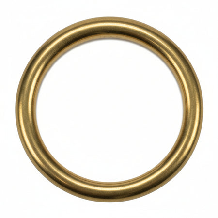 Anelli Per Scorritenda Tubolari In Ottone Lucido- - Ø Mm.30-39 - 100 Pezzi