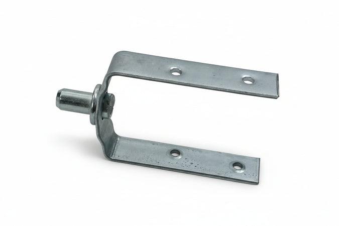 Forcella Con Perno Per Rullo Legno Per Avvolgibili- - Perno Ø Mm.12, Mm.58X120 - 10 Pezzi