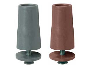 Arresti Con Viti Per Avvolgibili- - Ø Mm.24X40 Colore Grigio - 100 Pezzi