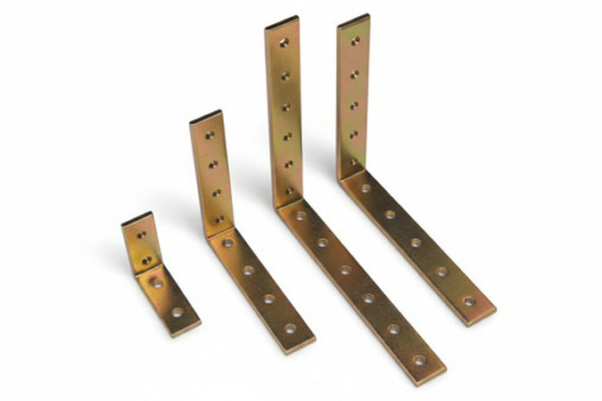 Lastrina Ad Angolo Forata In Acciaio Tropicalizzato- - Mm.100X100X20 - 25 Pezzi