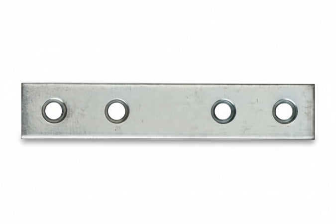 Lastrina Dritta 4 Fori Acciaio Zincato- - Mm.40X15 - 100 Pezzi
