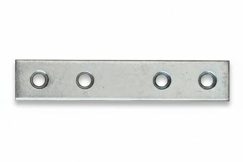 Lastrina Dritta 4 Fori Acciaio Zincato- - Mm.200X15 - 100 Pezzi