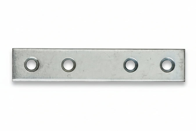 Lastrina Dritta 4 Fori Acciaio Zincato- - Mm.200X15 - 100 Pezzi