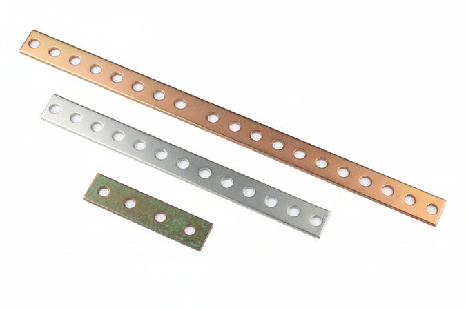 Lastrina Di Giunzione Forata Angoli Dritti Pesanti- - Mm.200X20 - 50 Pezzi