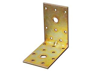 Piastra Di Giunzione Ad Angolo Pesante Larghezza Mm.50- - Mm.80X80X50 - 25 Pezzi