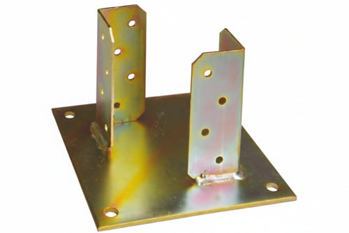 Supporto A Pavimento Con Piastra Per Trave Base Mm.270X230 P/Trave Da Mm.180X180X185H.