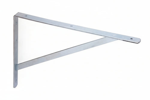 Mensola Obelix Zincata Con Saetta- - Mm.300X30X180H. Spessore Mm.5 - 10 Pezzi