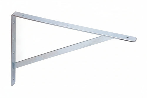 Mensola Obelix Zincata Con Saetta- - Mm.400X30X240H. Spessore Mm.5 - 10 Pezzi