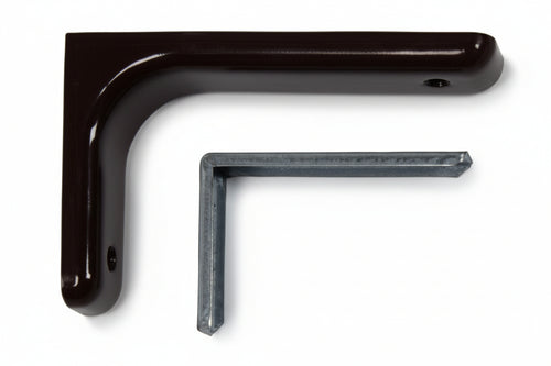 Reggimensole Per Arredamento Nere- - Mm.240, Spessore Mm.14 - 2 Pezzi