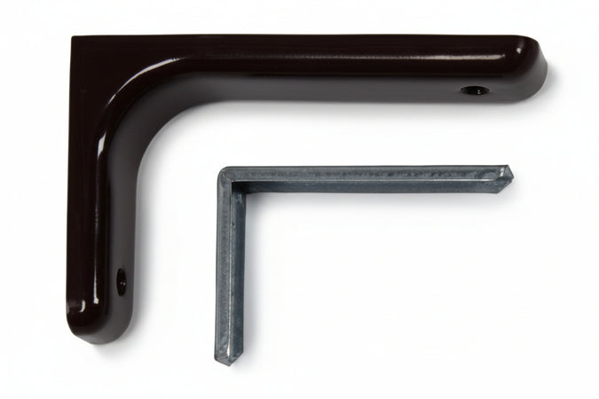 Reggimensole Per Arredamento Nere- - Mm.240, Spessore Mm.14 - 2 Pezzi