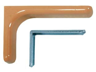 Reggimensole Per Arredamento Nocciola- - Mm.240, Spessore Mm.14 - 2 Pezzi