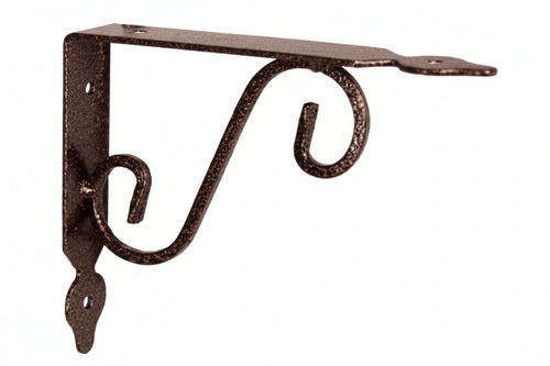 Mensole Ornamentali Brackets Extra Strong Nero/Bronzo- - Mm.230X25X175H. (9X7) - 10 Pezzi