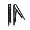 Mensole Pieghevoli Nere- - Mm.300X300 Colore Nero - 2 Pezzi