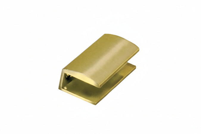 Mensole A Morsetto- - Mm.30X25 - Ottone Lucido - 4 Pezzi