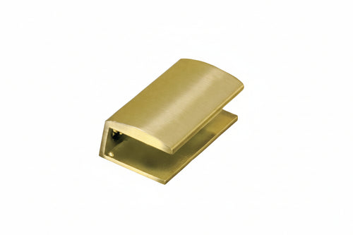 Mensole A Morsetto- - Mm.50X25 - Ottone Lucido - 4 Pezzi