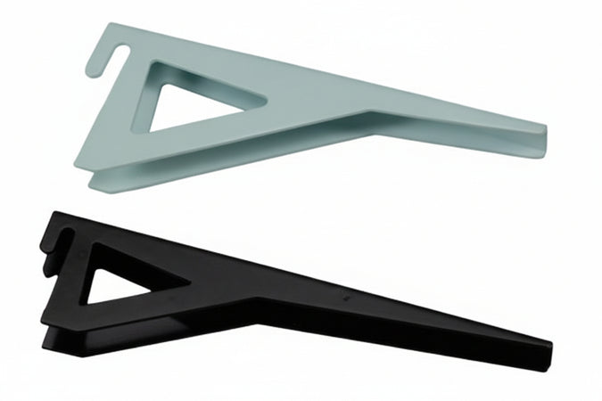 Mensole Reggipiano Per Cremagliera- - Mm.300 Nero Portata Kg.40 - 2 Pezzi Frasan