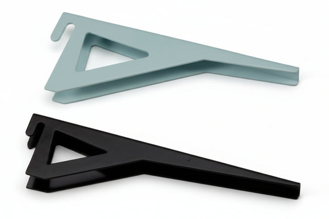 Mensole Reggipiano Per Cremagliera- - Mm.400 Nero Portata Kg.50 - 2 Pezzi Frasan