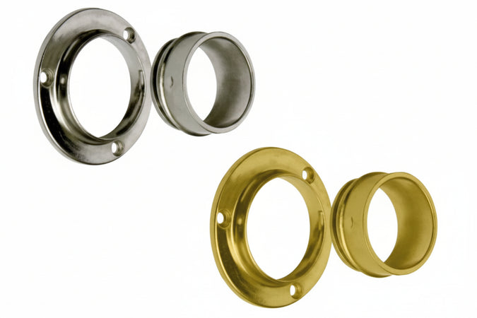 Reggitubo Per Armadio A Ghiera Svitabile Ø Mm.25, Cromato