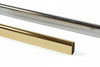 Tubo Armadio Ovale In Acciaio Cromato Mm.15X30H. Mt.1 Lunghezza