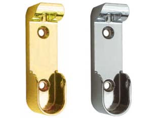 Reggitubo Laterale Ovale Per Armadio- In Zama Ottonata - 25 Pezzi