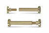 Viti A Cannocchiale In Ottone- - Ø Mm.6X30H. - Testa Ø Mm.12 - Vite Ø.Mm.5X11 Ma - 25 Pezzi