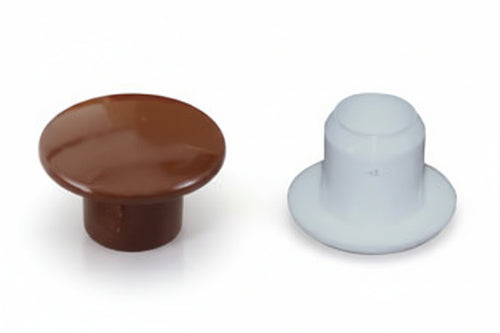 Copriforo In Plastica- - Ø Mm.6 Con Testa Ø Mm.10 Colore Bianco - 2000 Pezzi