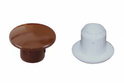 Copriforo In Plastica- - Ø Mm.6 Con Testa Ø Mm.10 Colore Marrone - 2000 Pezzi