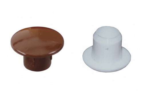 Copriforo In Plastica- - Ø Mm.8 Con Testa Ø Mm.15 Colore Bianco - 2000 Pezzi