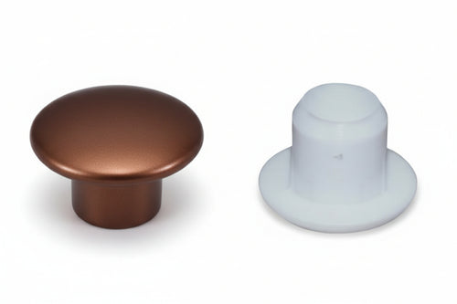 Copriforo In Plastica- - Ø Mm.10 Con Testa Ø Mm.17 Colore Bianco - 2000 Pezzi