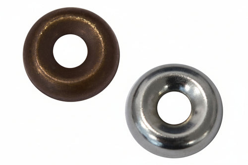 Orli Sottovite- - Ø Est.Mm.16 - Foro Ø Int.Mm.6 Ferro Ottonato - 1000 Pezzi