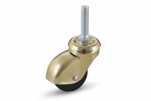 Ruote A Cuffia In Gomma Con Perno 210B- - Ø Mm.35X18 Perno Ø Mm.8X30 Mm.50H. Port. Kg.15 - 4 Pezzi Avo
