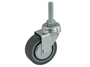 Ruote In Gomma Con Perno Rotantante E Dischi Parafili 220Bisp- - Ø Mm.50X18 Perno Ø Mm.8X30 Mm.66H. Port. Kg.20 - 4 Pezzi Avo