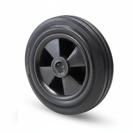 Ruote Industriali Semplici Flangia Termoplastica In Gomma 112B Ø Mm.160X45 Foro Ø Mm.20 Port. Kg.140 Avo