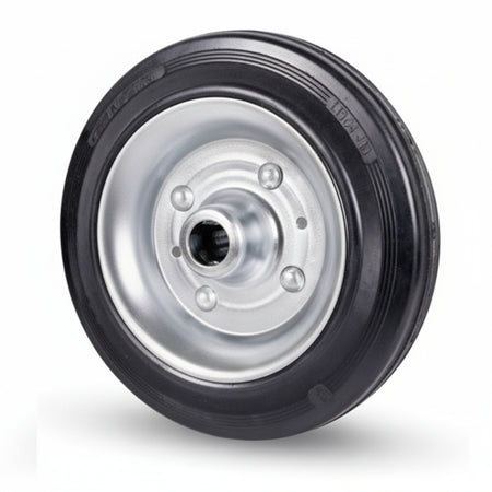 Ruote Industriali In Gomma 112 Ø Mm.180X50 Foro Ø Mm.20 Port. Kg.170 Avo