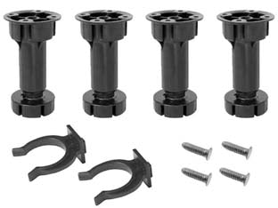 Gambette Regolabili In Kit Pz.4- - Cm.12-13,5 - Ø Mm.48 - 1 Busta