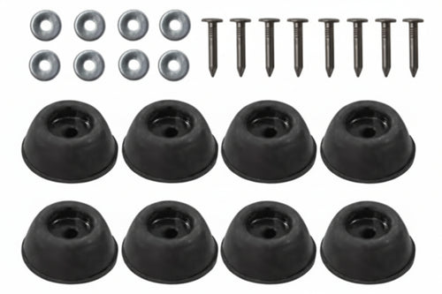 Paracolpi Conici Alti Neri- - Ø Mm.25X10H. - 50 Blister