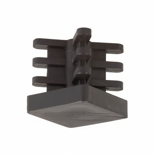 Puntali Alettati Interni Per Tubo Quadro- - Mm.20X20X20H. - 50 Pezzi