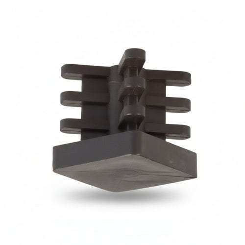 Puntali Alettati Interni Per Tubo Quadro- - Mm.30X30X26H. - 50 Pezzi