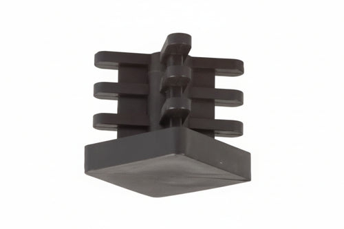 Puntali Alettati Interni Per Tubo Quadro- - Mm.35X35X37H. - 50 Pezzi