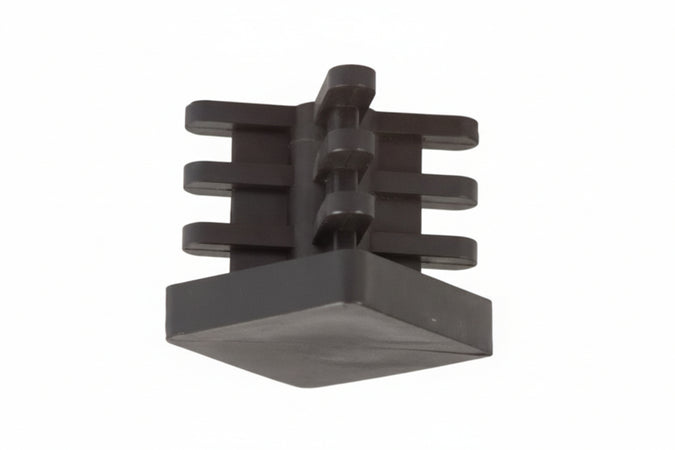 Puntali Alettati Interni Per Tubo Quadro- - Mm.35X35X37H. - 50 Pezzi