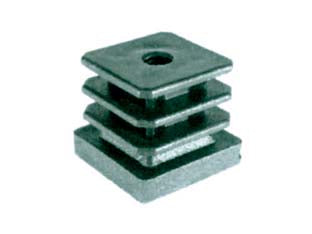 Puntali Alettati E Filettati Interni Per Tubo Quadro- - Mm.30X30X27H. - Filetto Interno Mm.8 - 10 Pezzi
