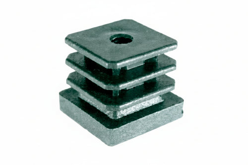 Puntali Alettati E Filettati Interni Per Tubo Quadro- - Mm.40X40X30H. - Filetto Interno Mm.10 - 10 Pezzi